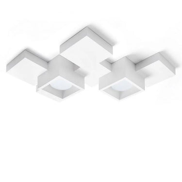 SIDE Soffitto 2 Luci Cubo Sforzin Lampade in gesso